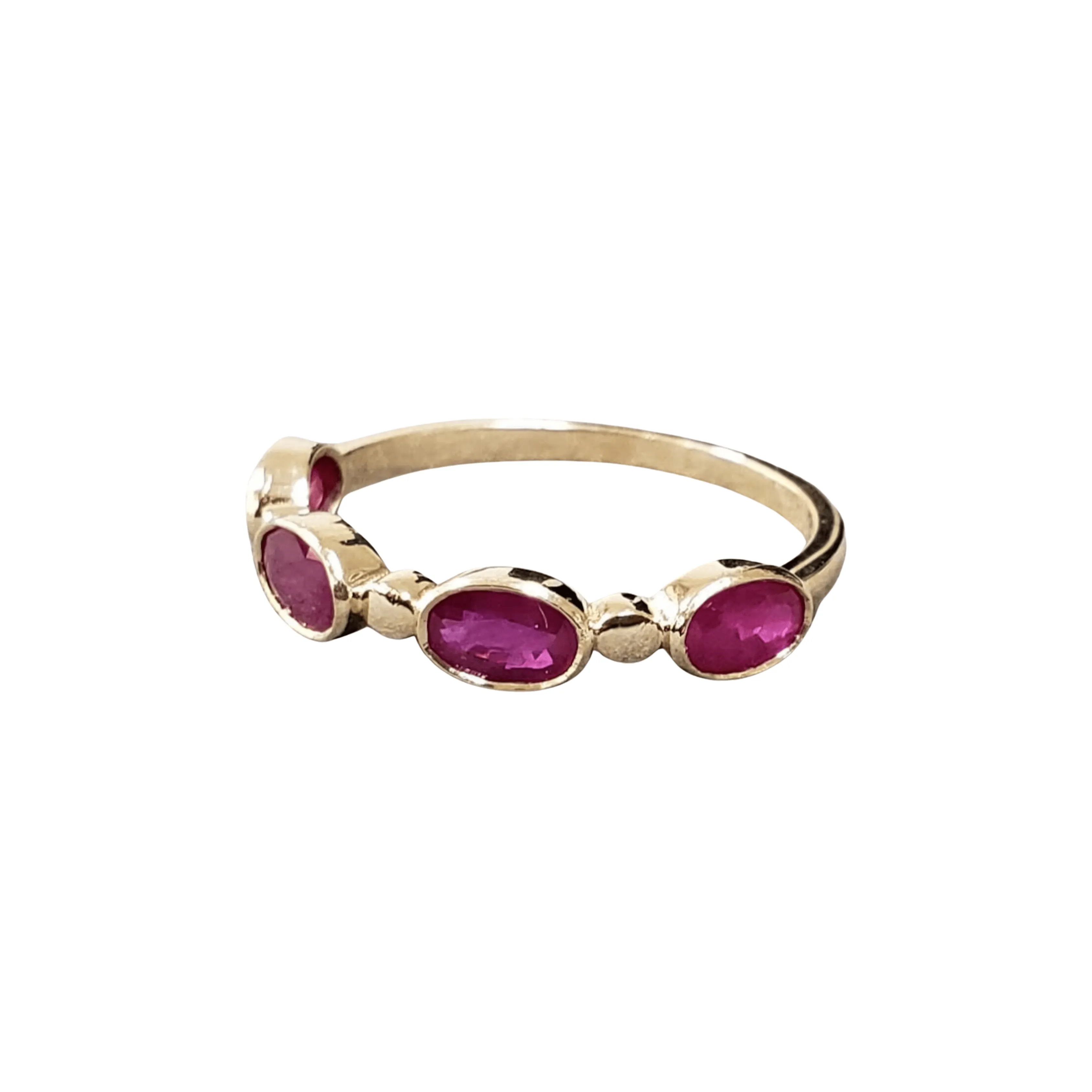 14k Gold Natural Ruby Ring
