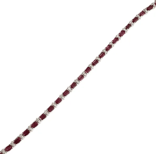 14KT Ruby & Diamond Bracelet