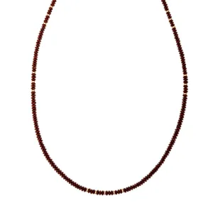 17 GOLD BEADS   RED JASPER BEADED NECKLACE