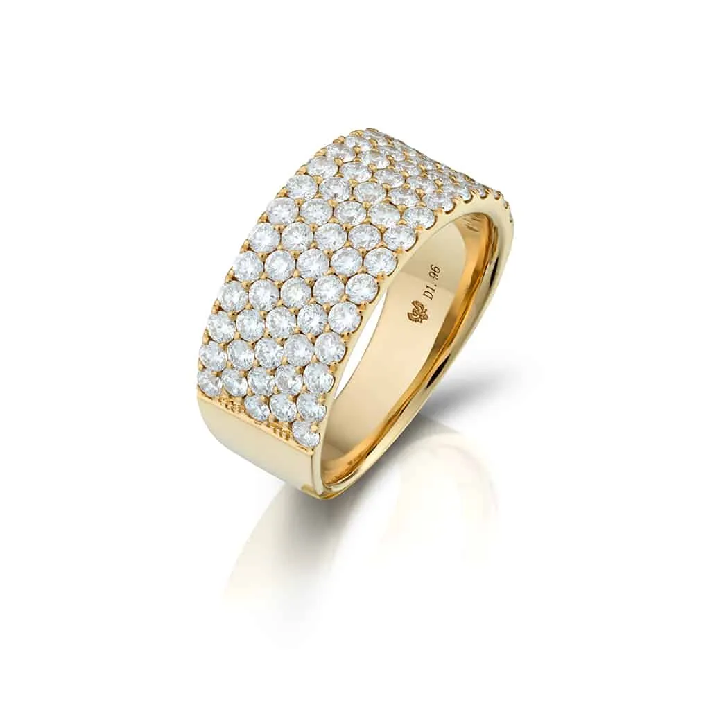1.94 Carat Pavé Diamond Band