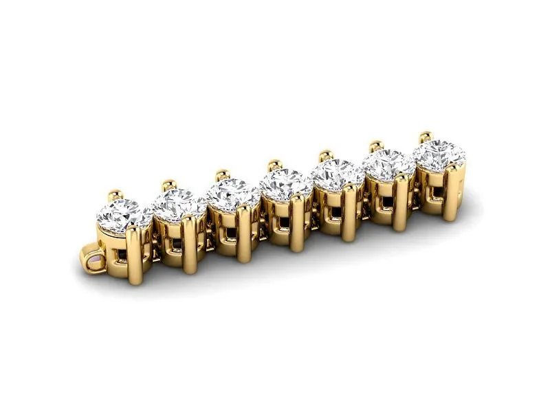 3.00-10.00 CT Round Cut Lab Grown Diamonds - Tennis Bracelet