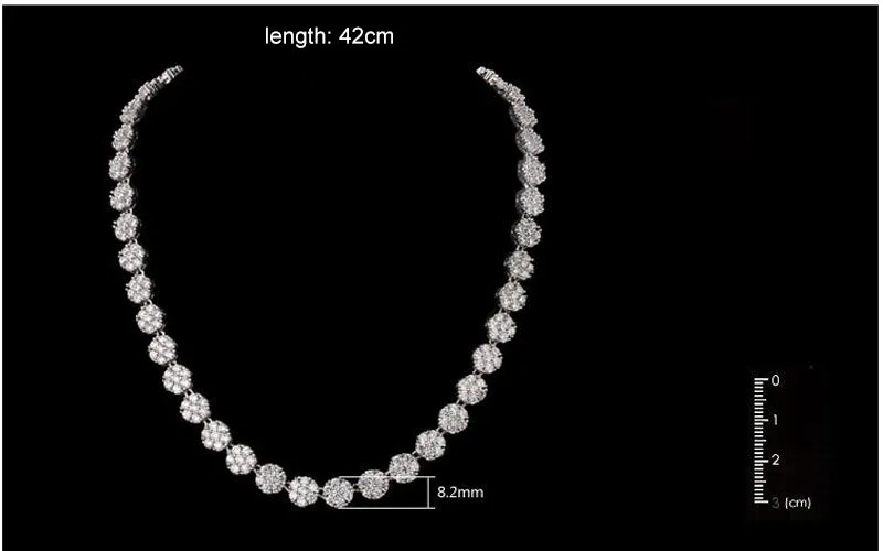 925 Silver Luxury Bridal AAA Zircon Jewelry
