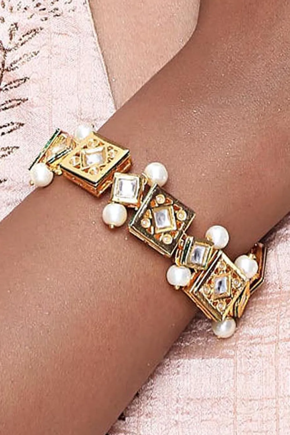 Alloy Bracelet in Off White
