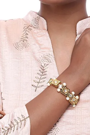 Alloy Bracelet in Off White
