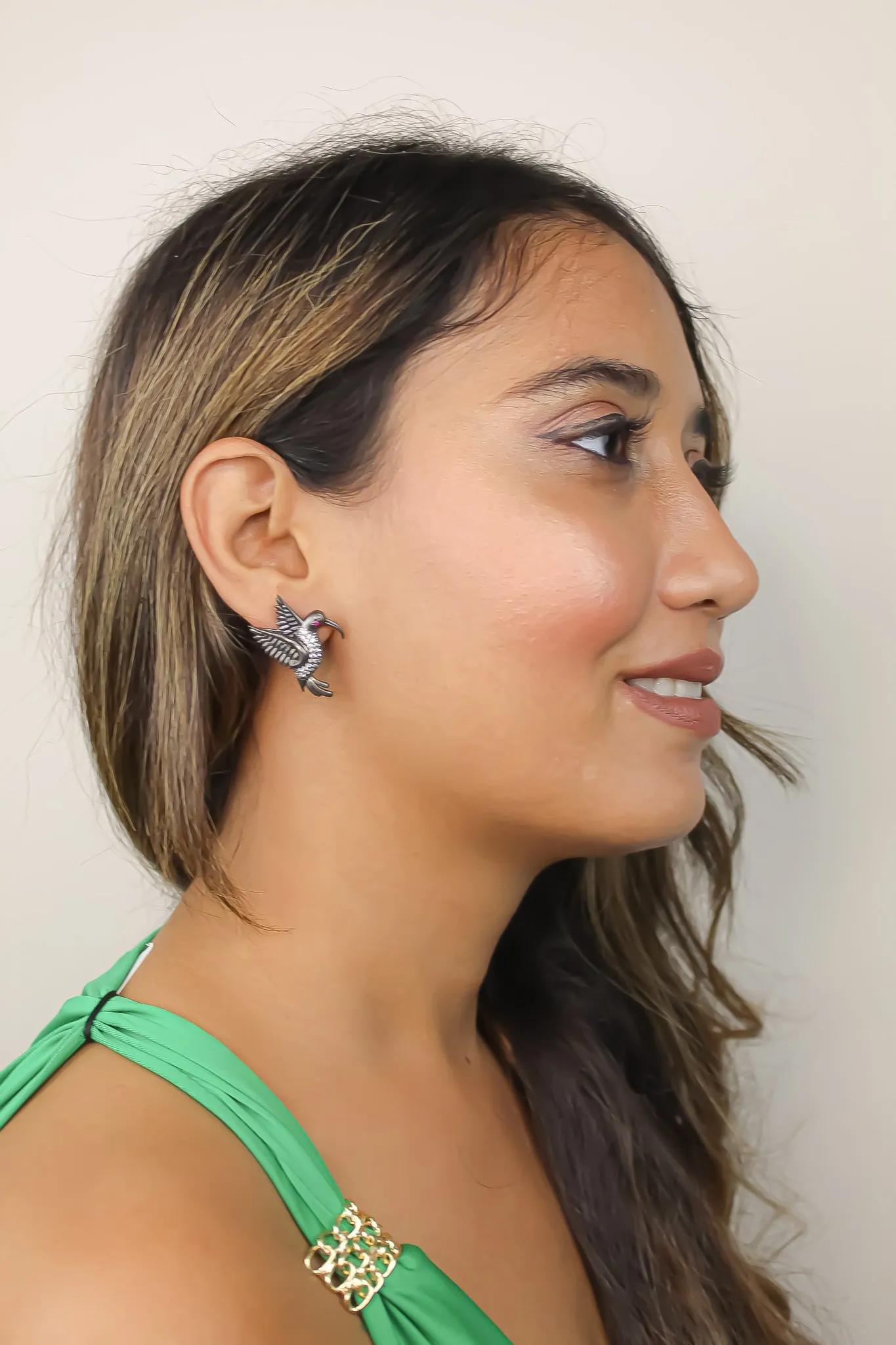 Amazonian Hummingbird Stud Earrings