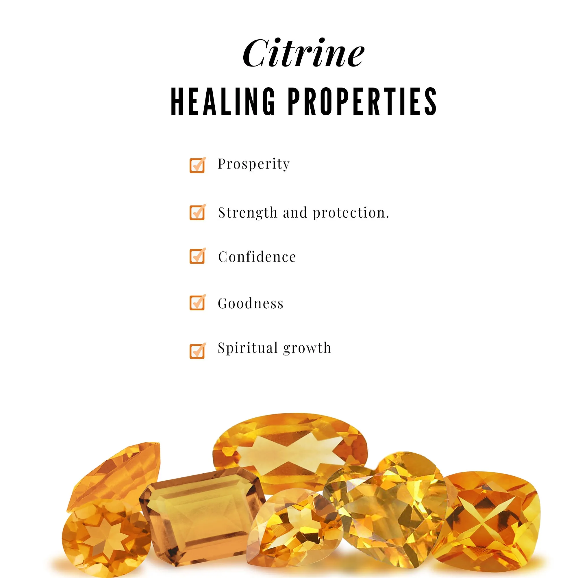 Asscher Cut Citrine Solitaire Stud Earrings
