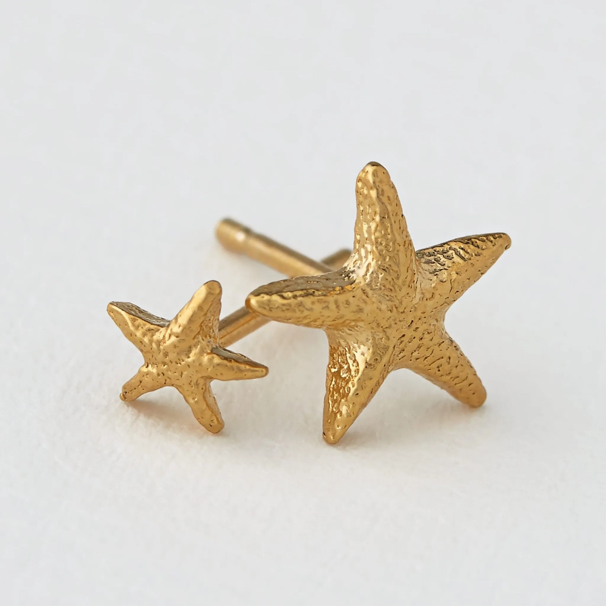Asymmetric Starfish Stud Earrings