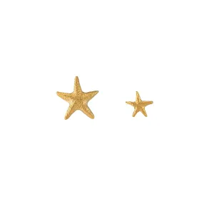 Asymmetric Starfish Stud Earrings