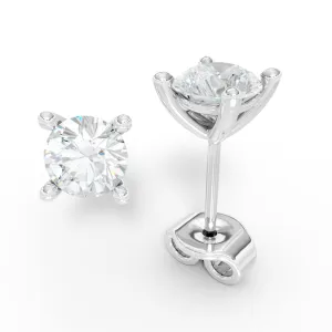 AURE 15S - Studs Brilliant Sapphire 1,00 i silver