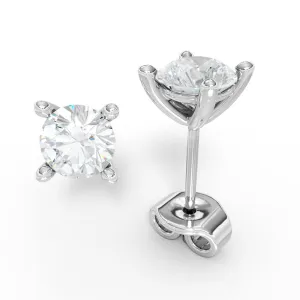 AURE 15S - Studs Brilliant Sapphire 1,00 i vitguld