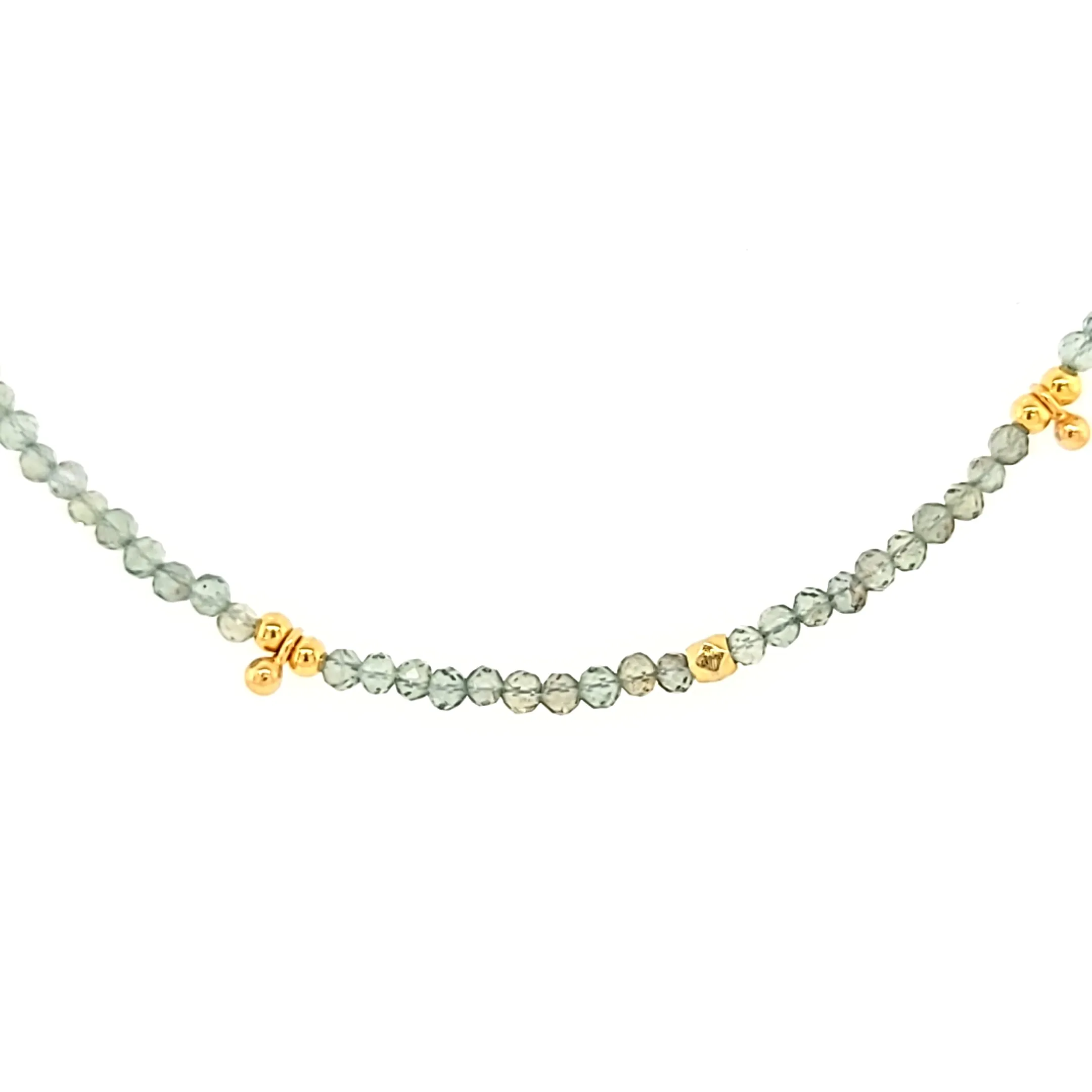 AVF Apatite & Gold Beaded Necklace (SI3717)