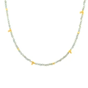 AVF Apatite & Gold Beaded Necklace (SI3717)