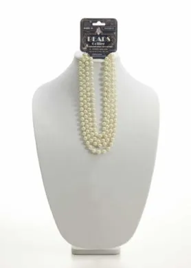 Beige Roaring 20's Bead Necklace