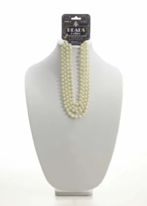 Beige Roaring 20's Bead Necklace