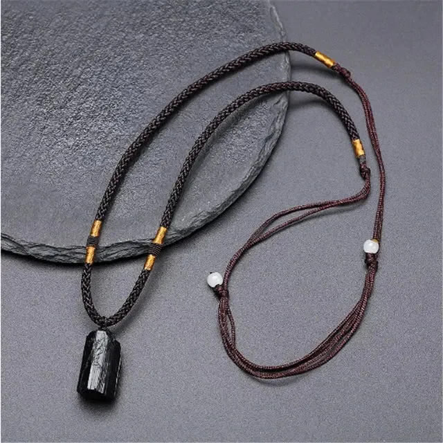 Black Tourmaline Braided Handmade Bracelet Jewelry Tourmaline Stone Inspired Bracelet