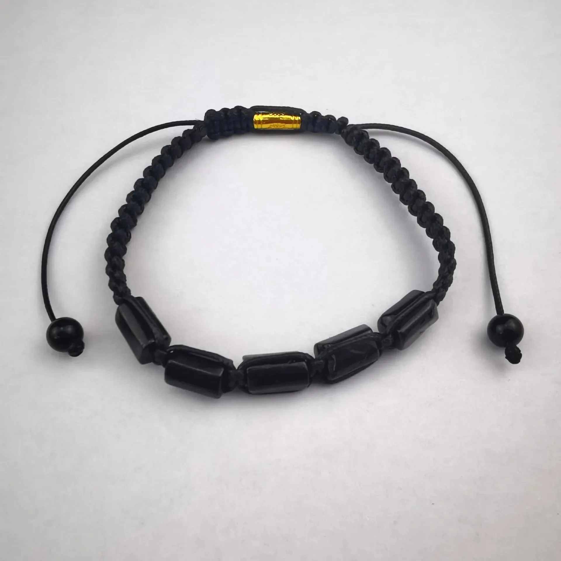 Black Tourmaline Braided Handmade Bracelet Jewelry Tourmaline Stone Inspired Bracelet