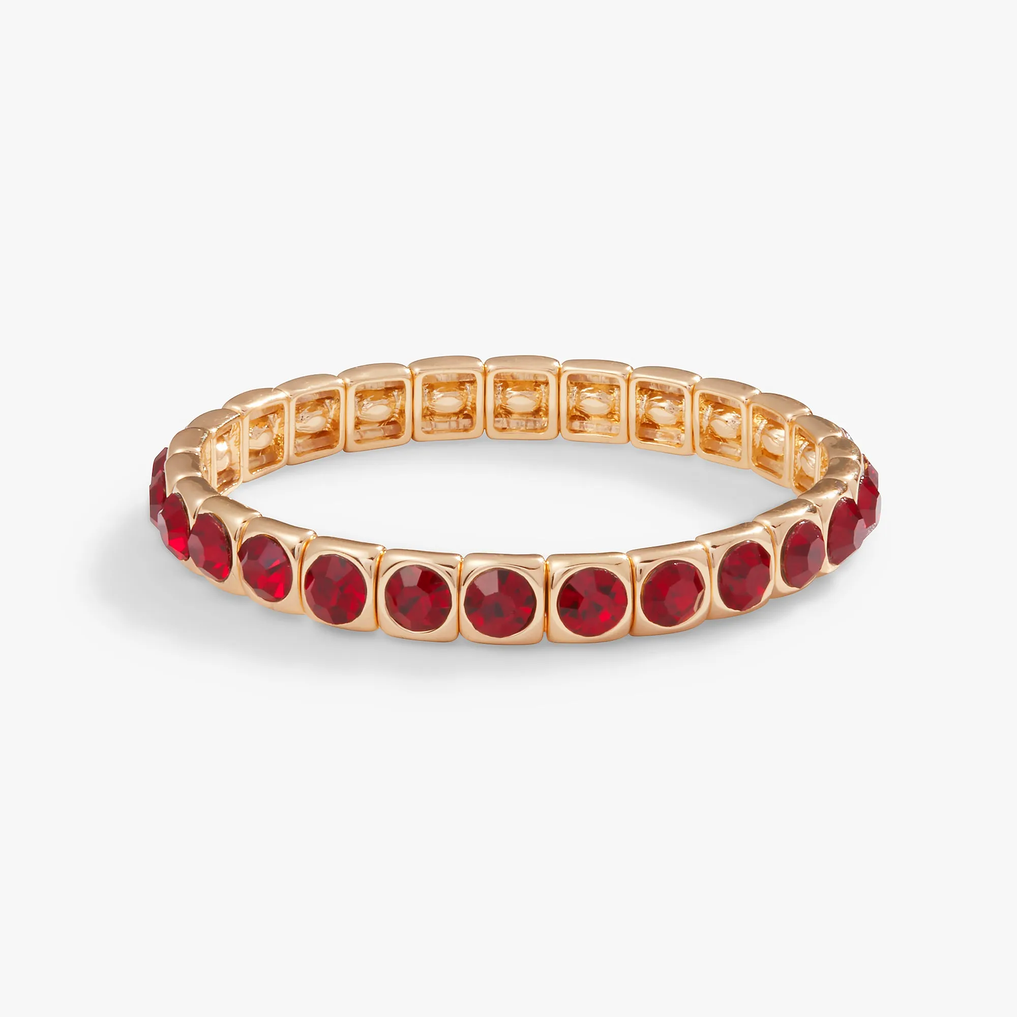 Crystal Stretch Bracelet, Ruby