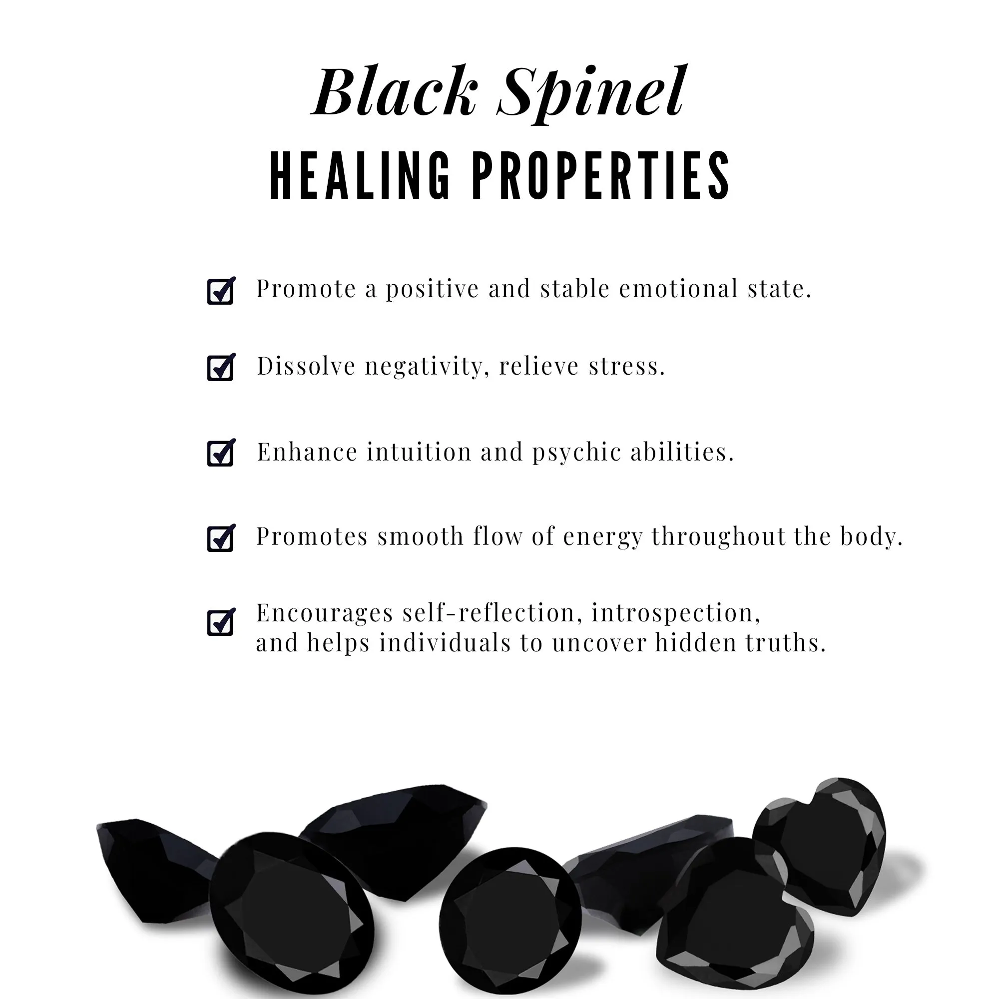 Dainty Floral Earrings with Round Cut Black Spinel