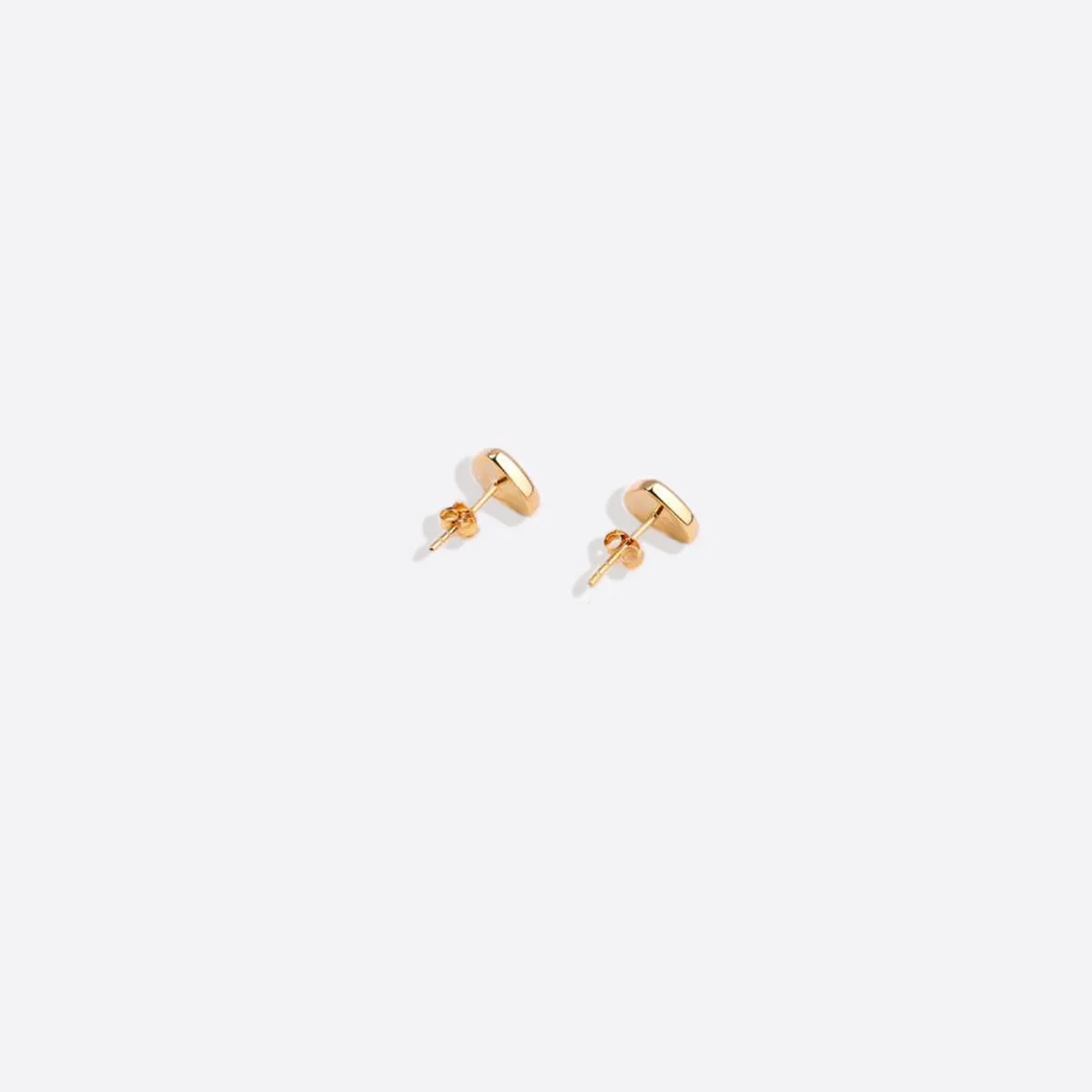 Diamond Heart Stud Earrings