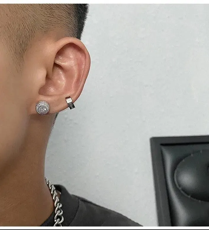 Diamond Round Stud Earrings