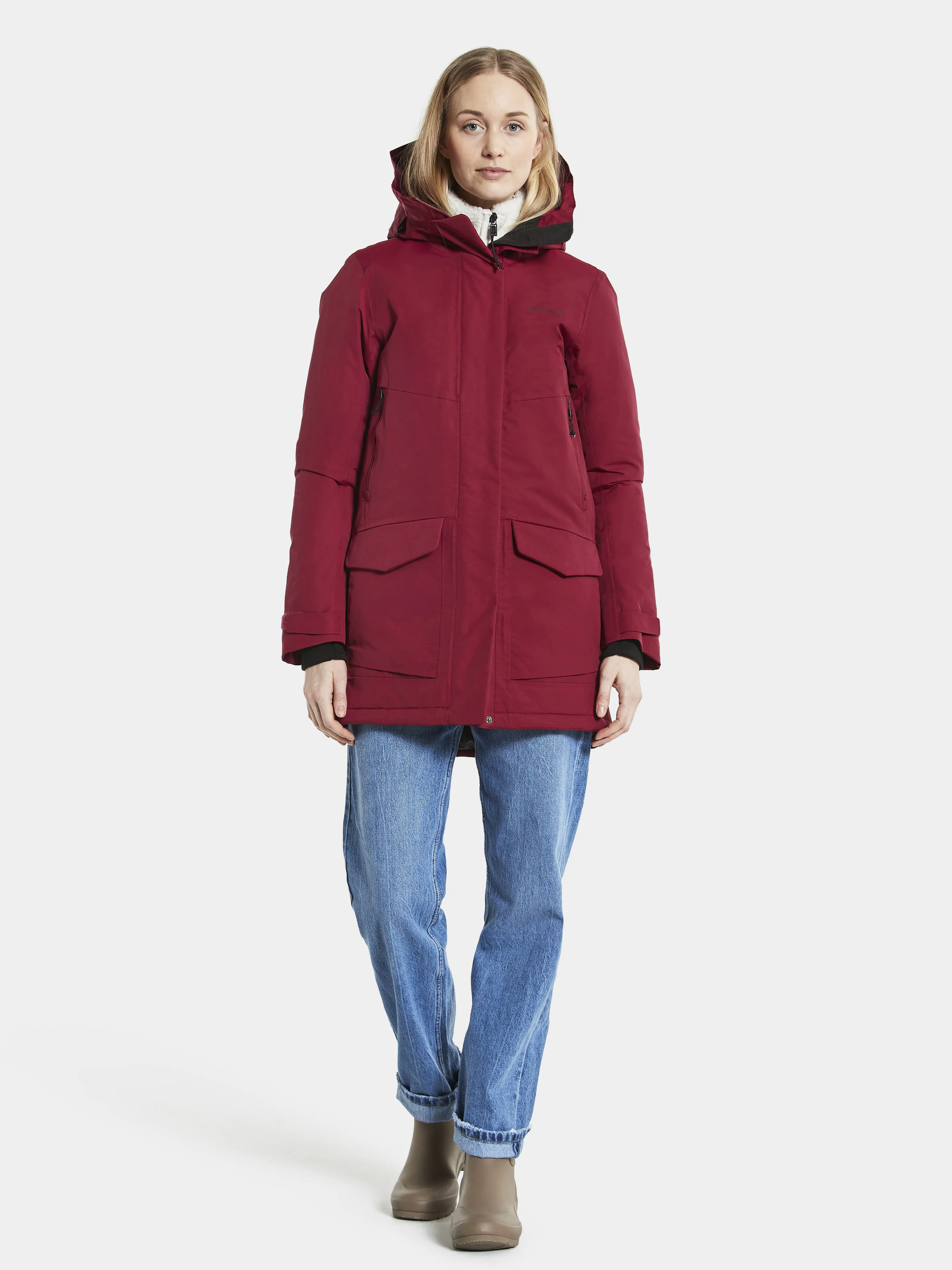 Didriksons Frida Women&#x27;s Parka 6 Ruby Red | Buy Didriksons Frida Women&#x27;s Parka 6 Ruby Red here | Outnorth