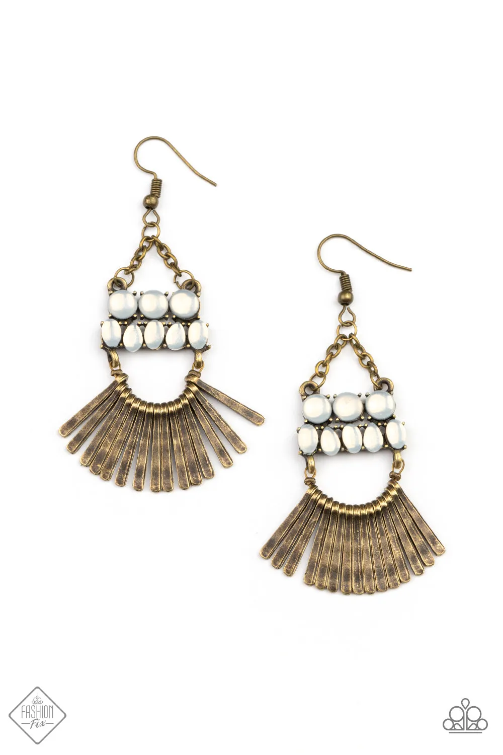 Earrings A FLARE For Fierceness - Brass E2278 Final