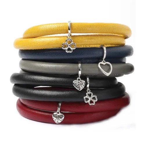 Endless Double Black Leather Bracelet