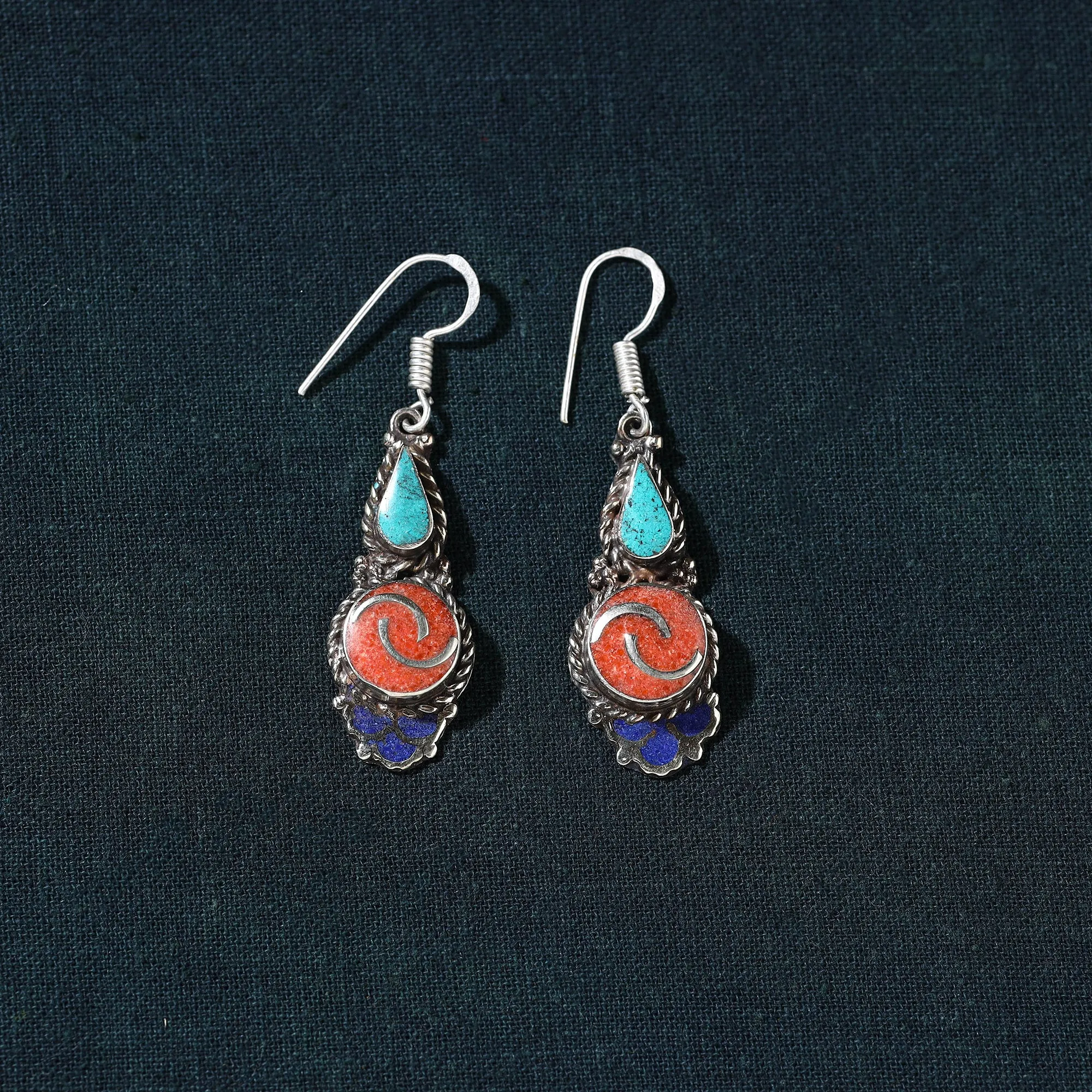 Ethnic Tribal Tibetan Earrings from Himalaya 08