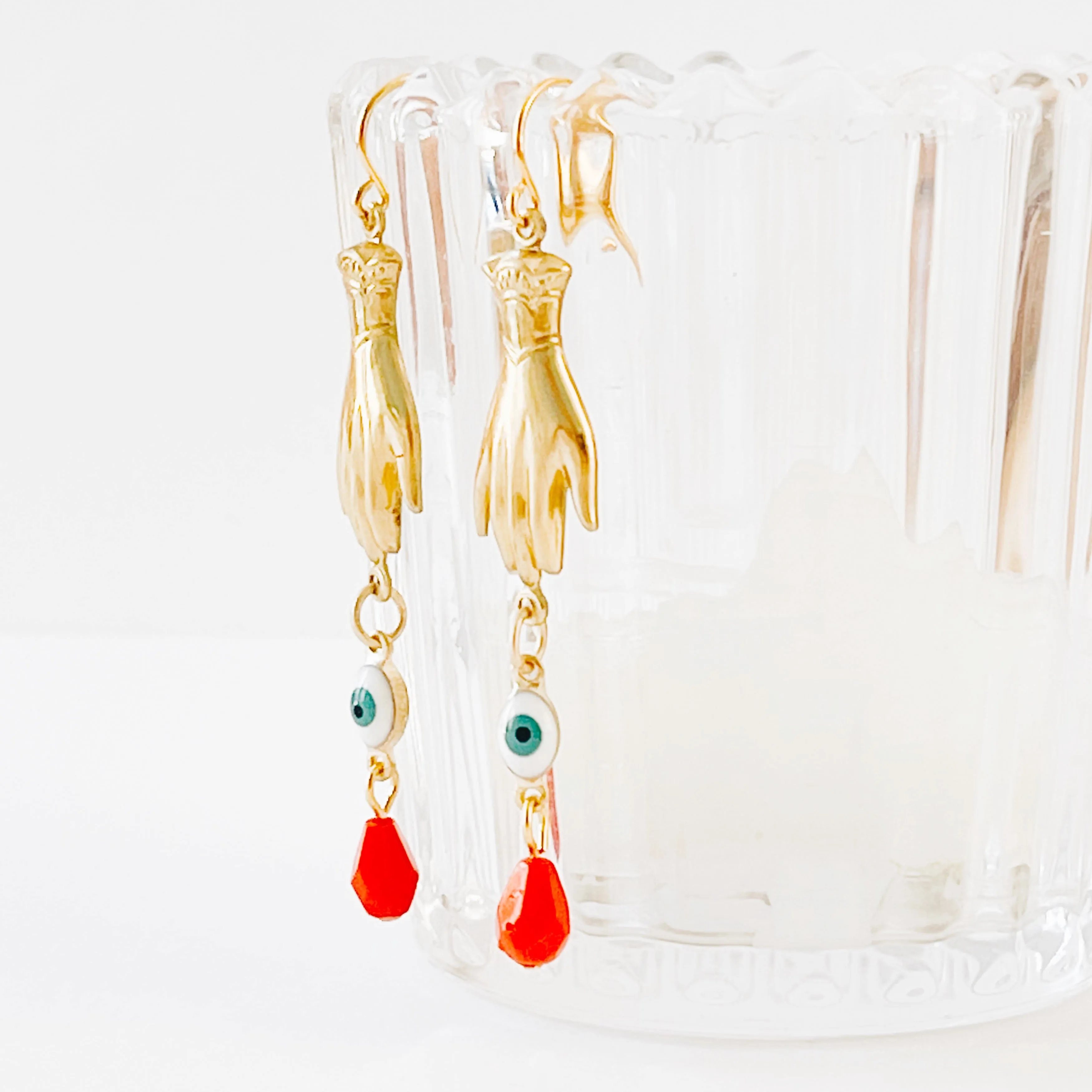 Evil Eye Dangle Earrings
