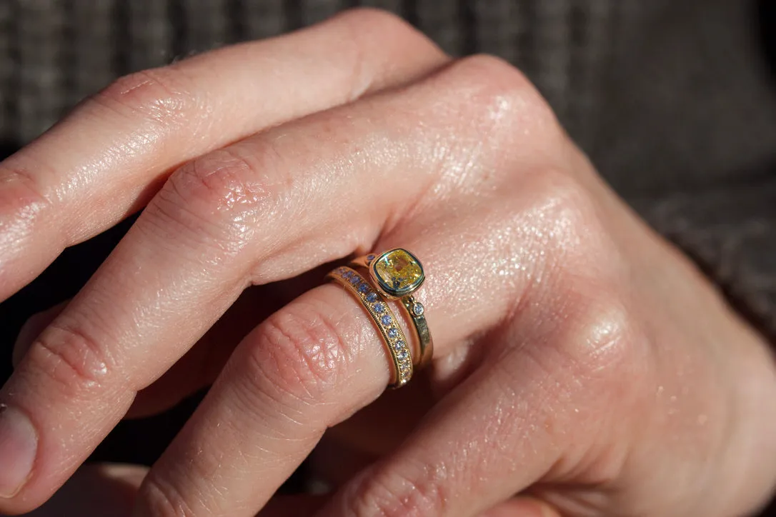Fancy Intense Yellow Diamond Engagement Ring