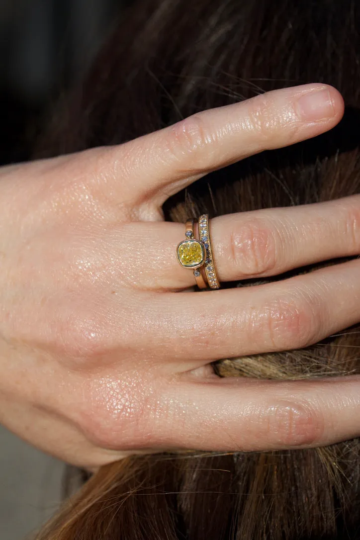Fancy Intense Yellow Diamond Engagement Ring