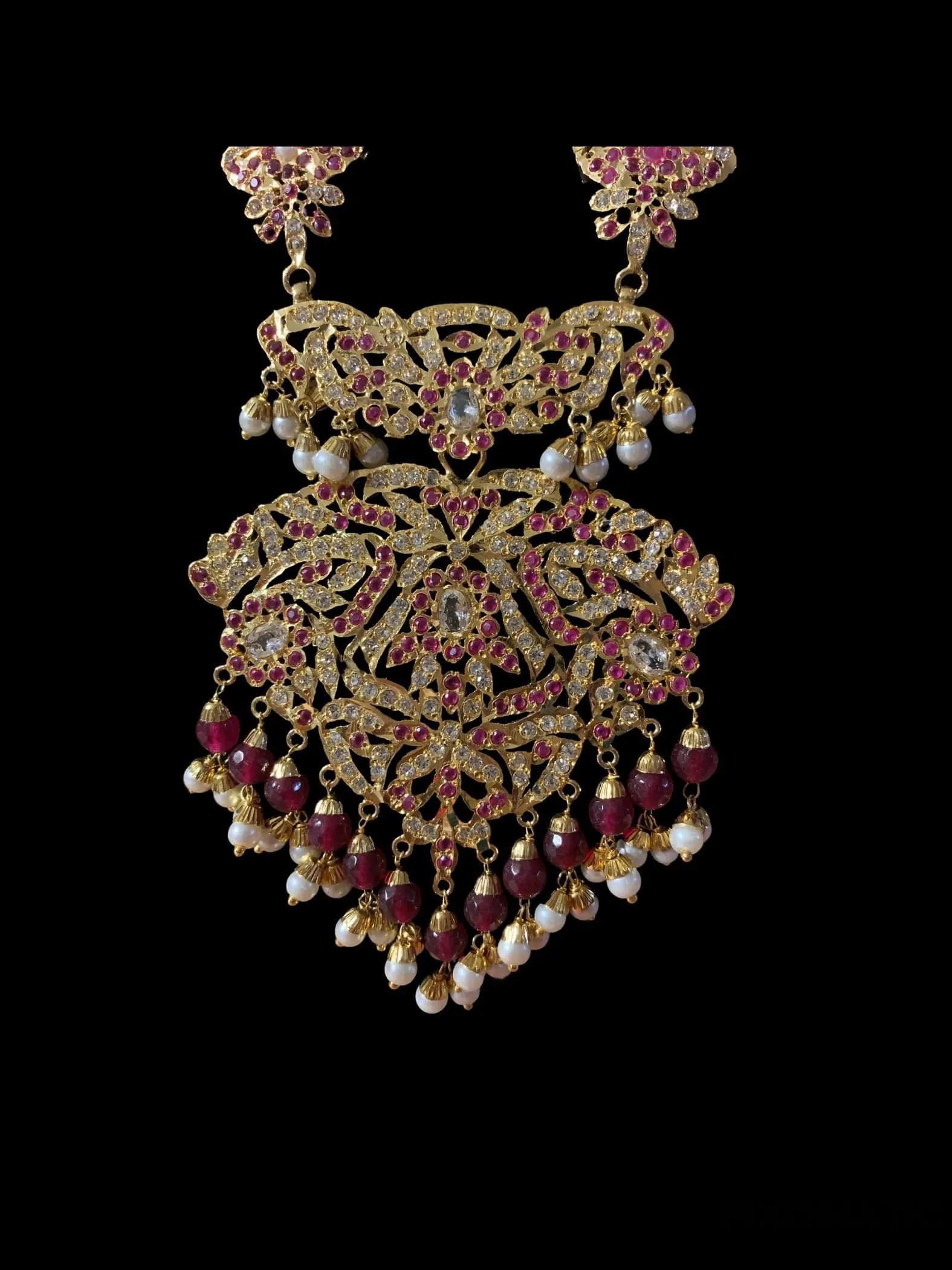 Filza ruby bridal set ( READY TO SHIP )