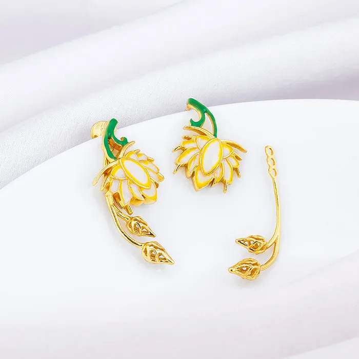 Golden Brilliant Brahma Kamal Convertible Set
