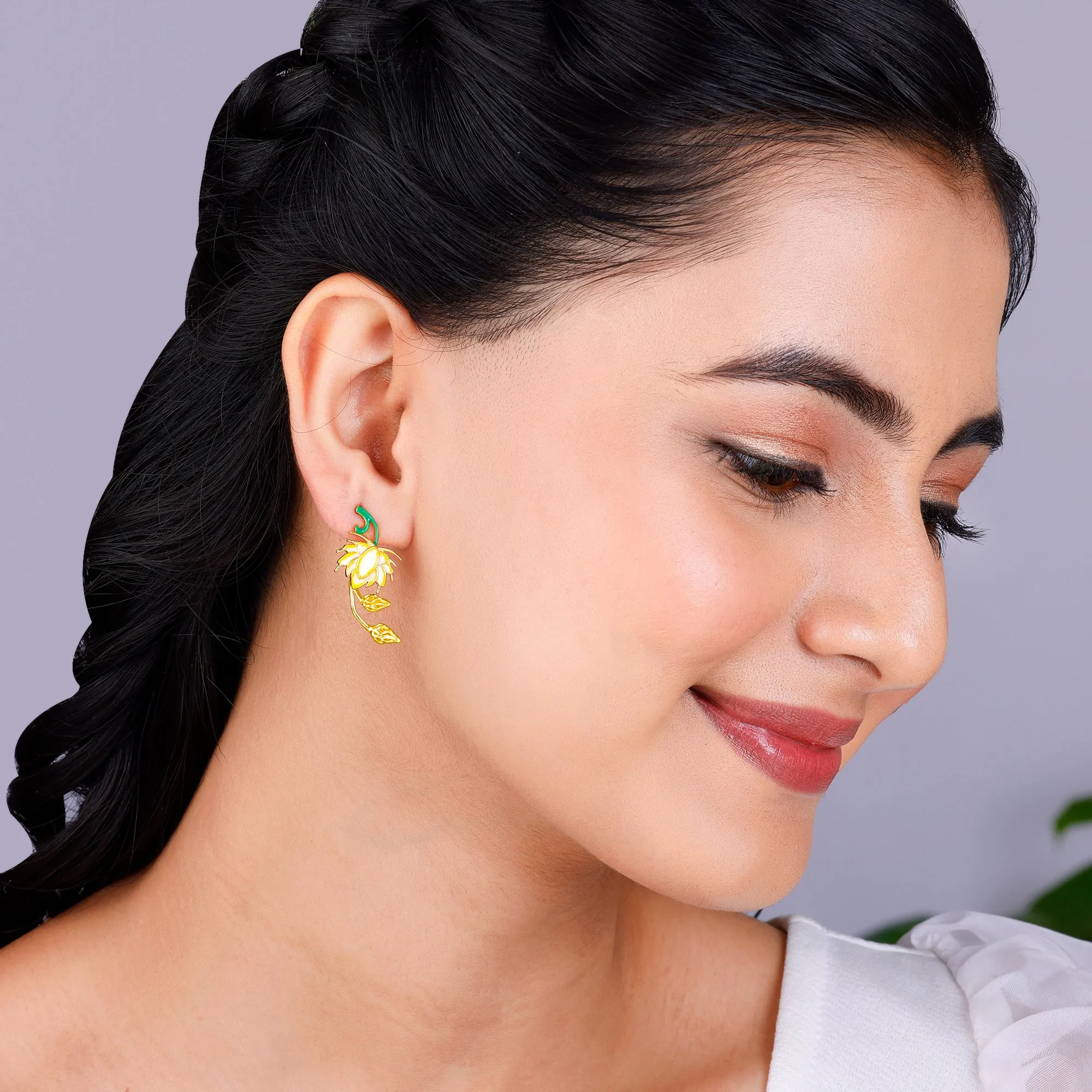 Golden Brilliant Brahma Kamal Convertible Set
