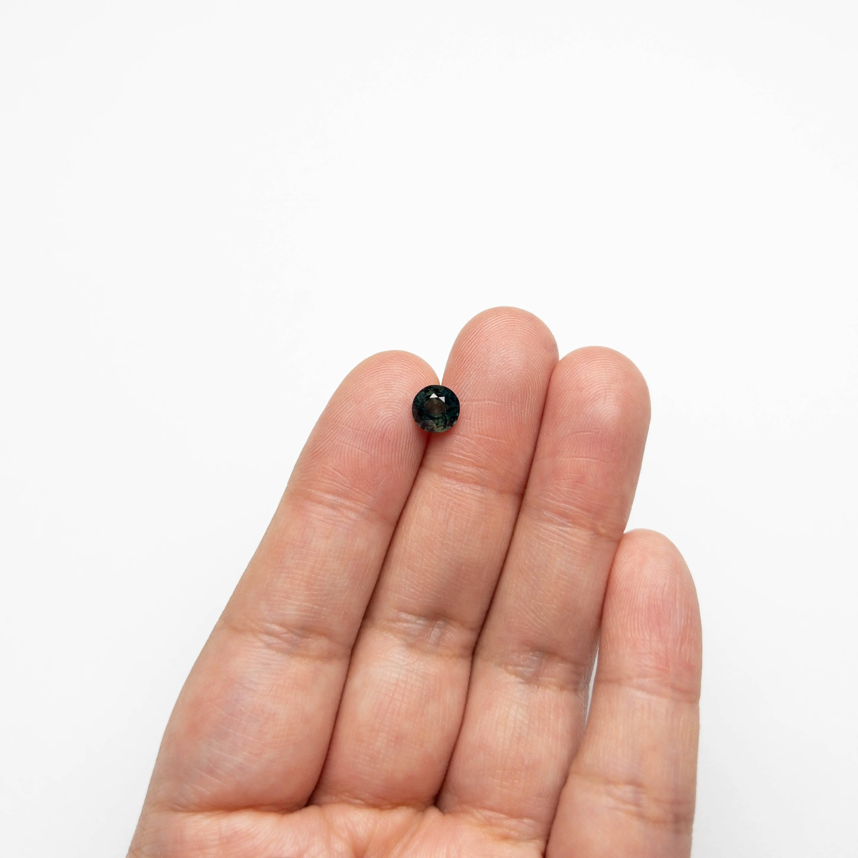 Green/Teal Brilliant Sapphire - 1.39ct Round