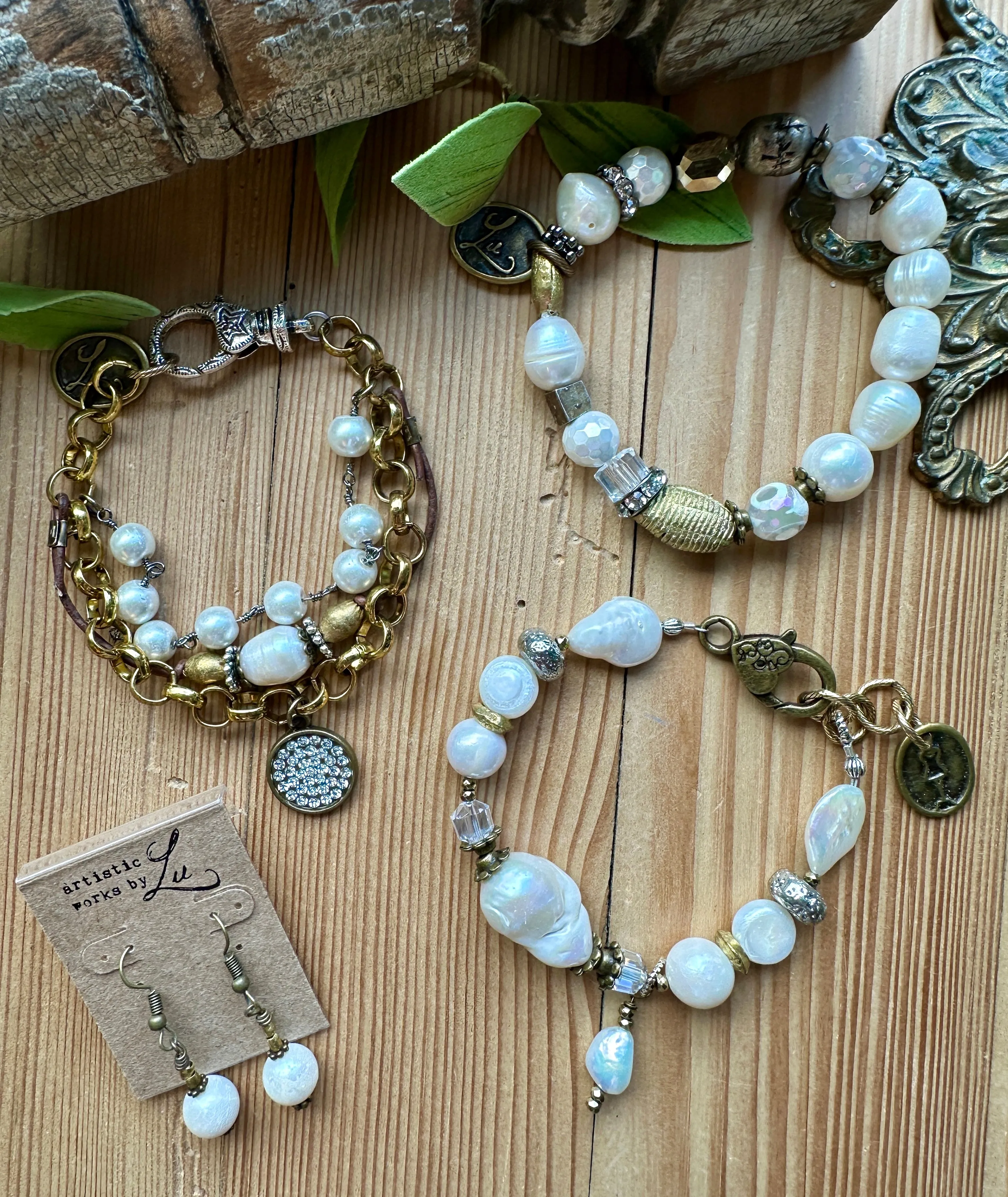 Gypsy Pearl Beaded Bracelet