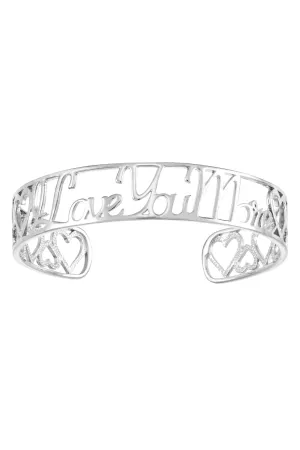 I Love You More Nameplate Cuff