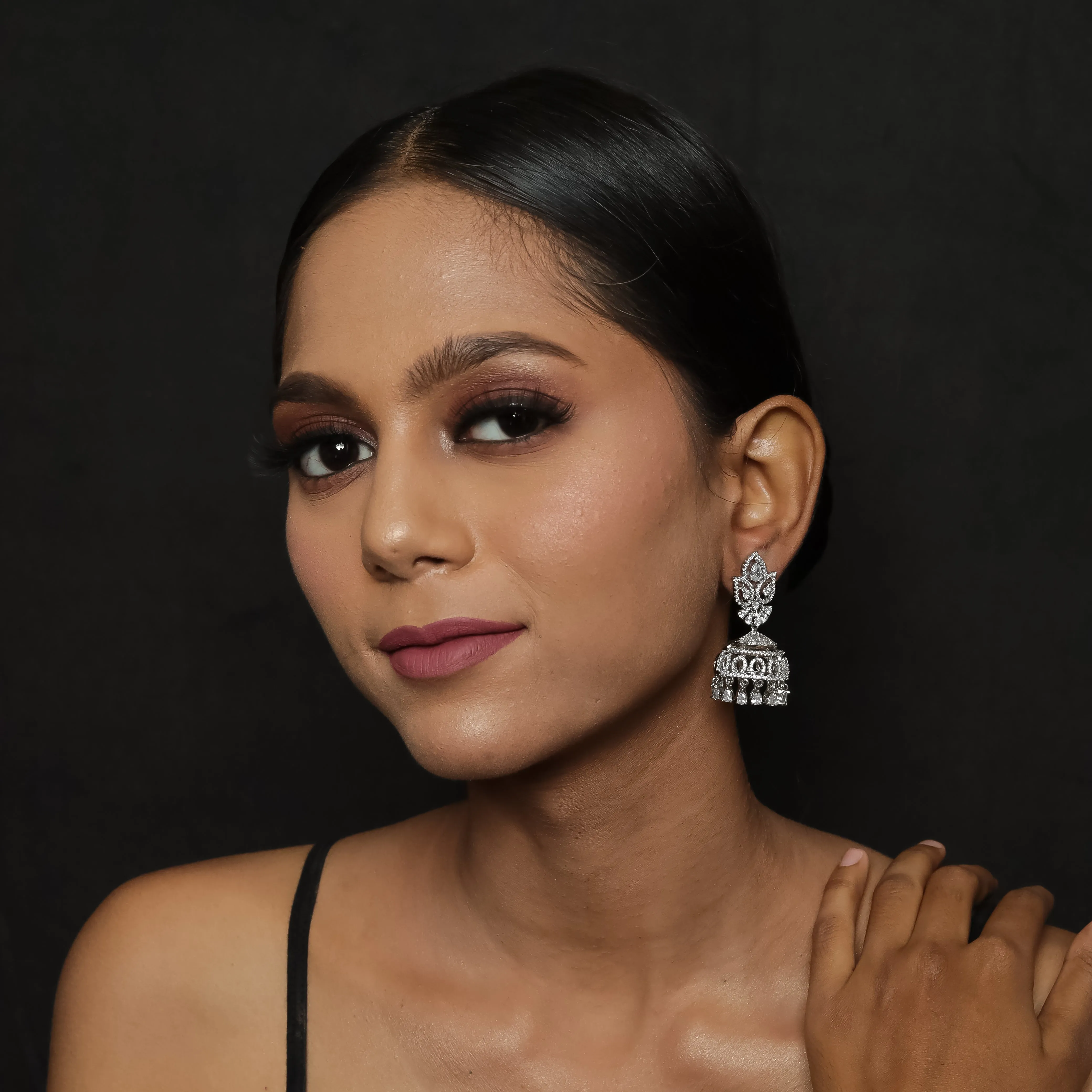 Jhumki Zircon/AD Earring 7417-34