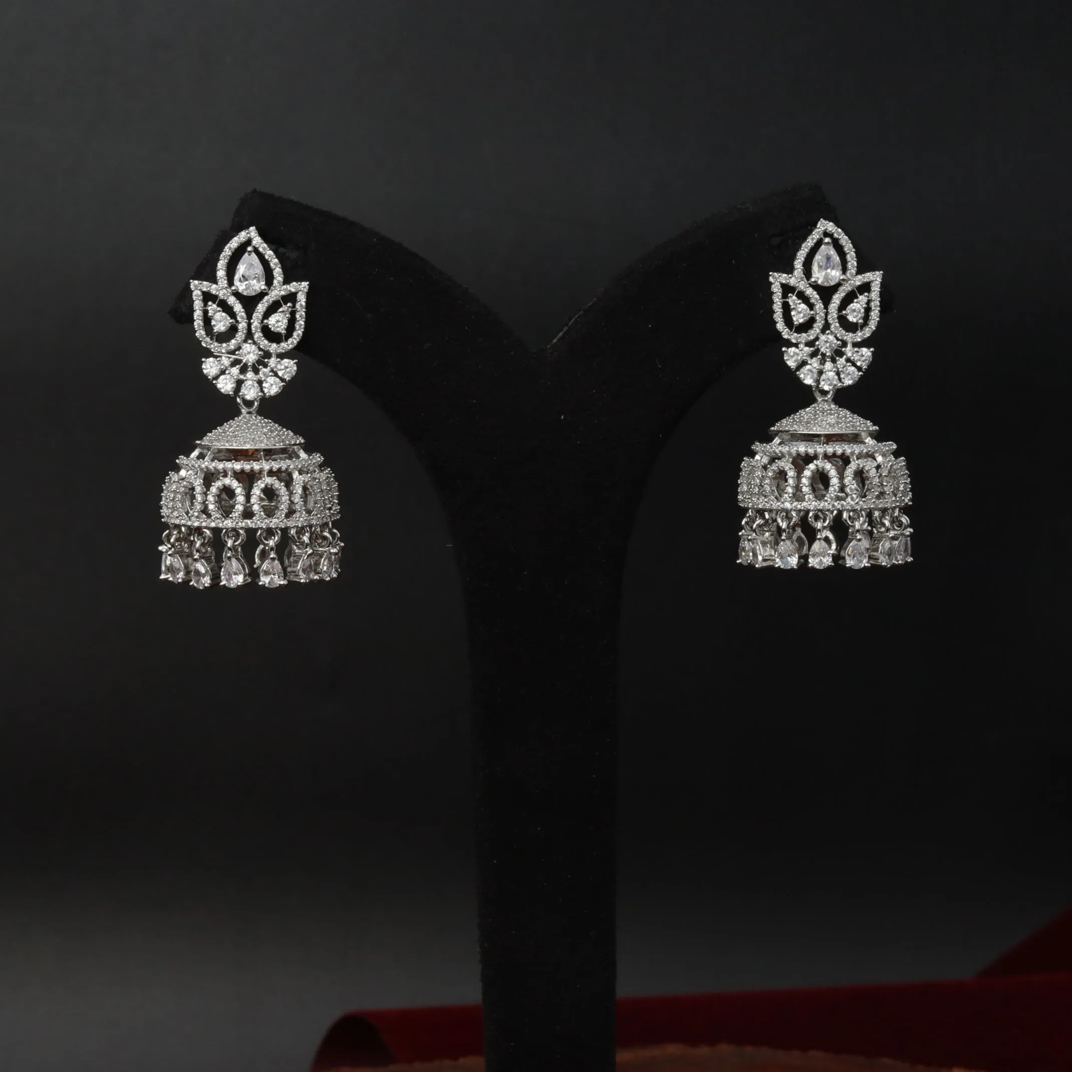 Jhumki Zircon/AD Earring 7417-34