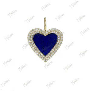 Lapis Heart Pendant
