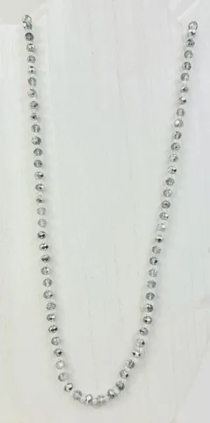 Long Glass Beaded Necklace