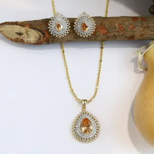 Medium Zircon/AD Pendant Set 14259-100