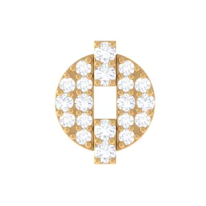 Moissanite Unique Cartilage Earring in Gold