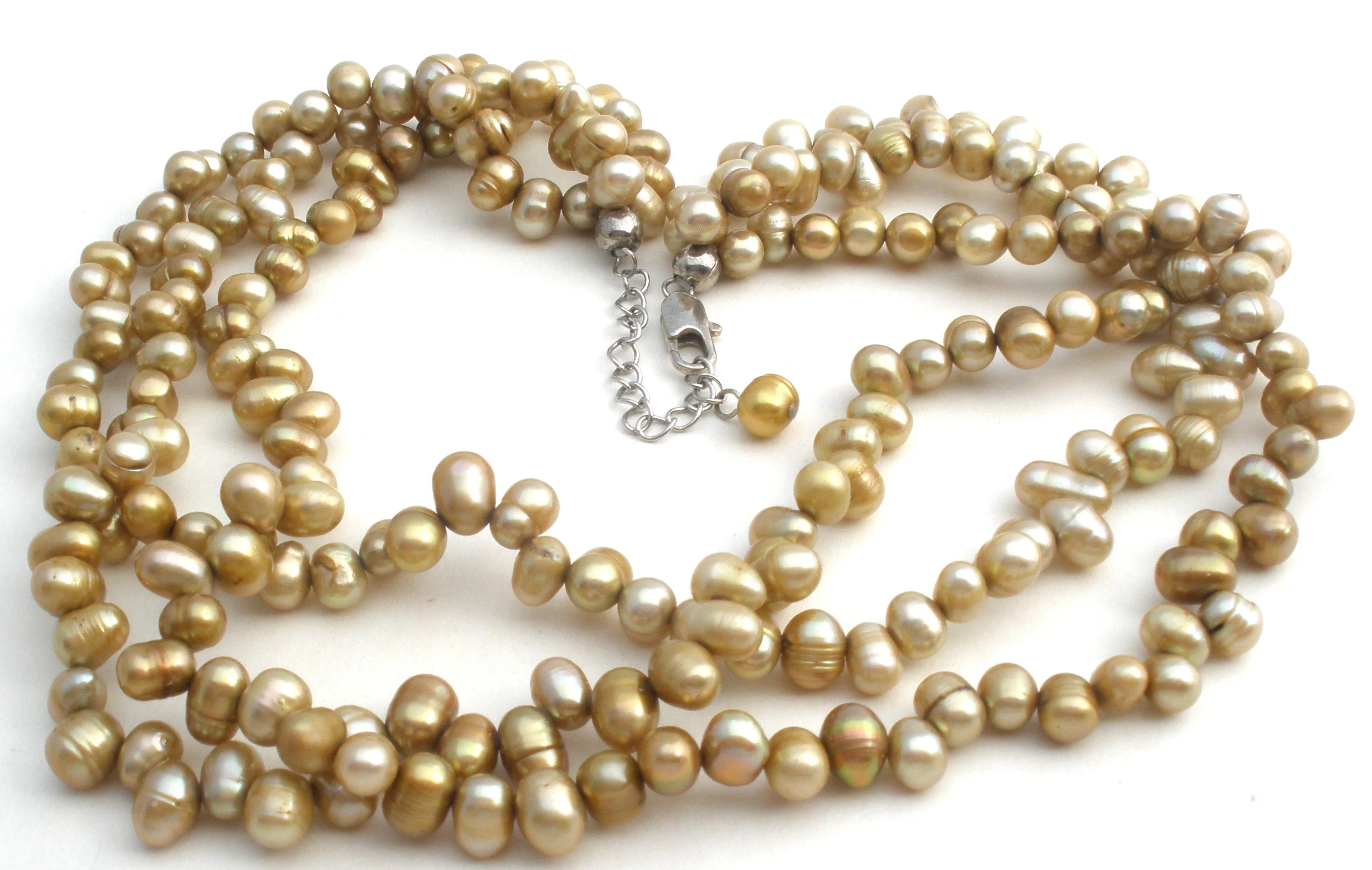 Multi Strand Freshwater Pearl Necklace 18"