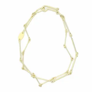 Needle Eye Chain Bracelet - Double Strand