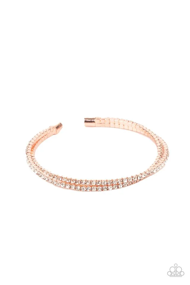 Paparazzi Bracelet ~ Iridescently Intertwined - Copper