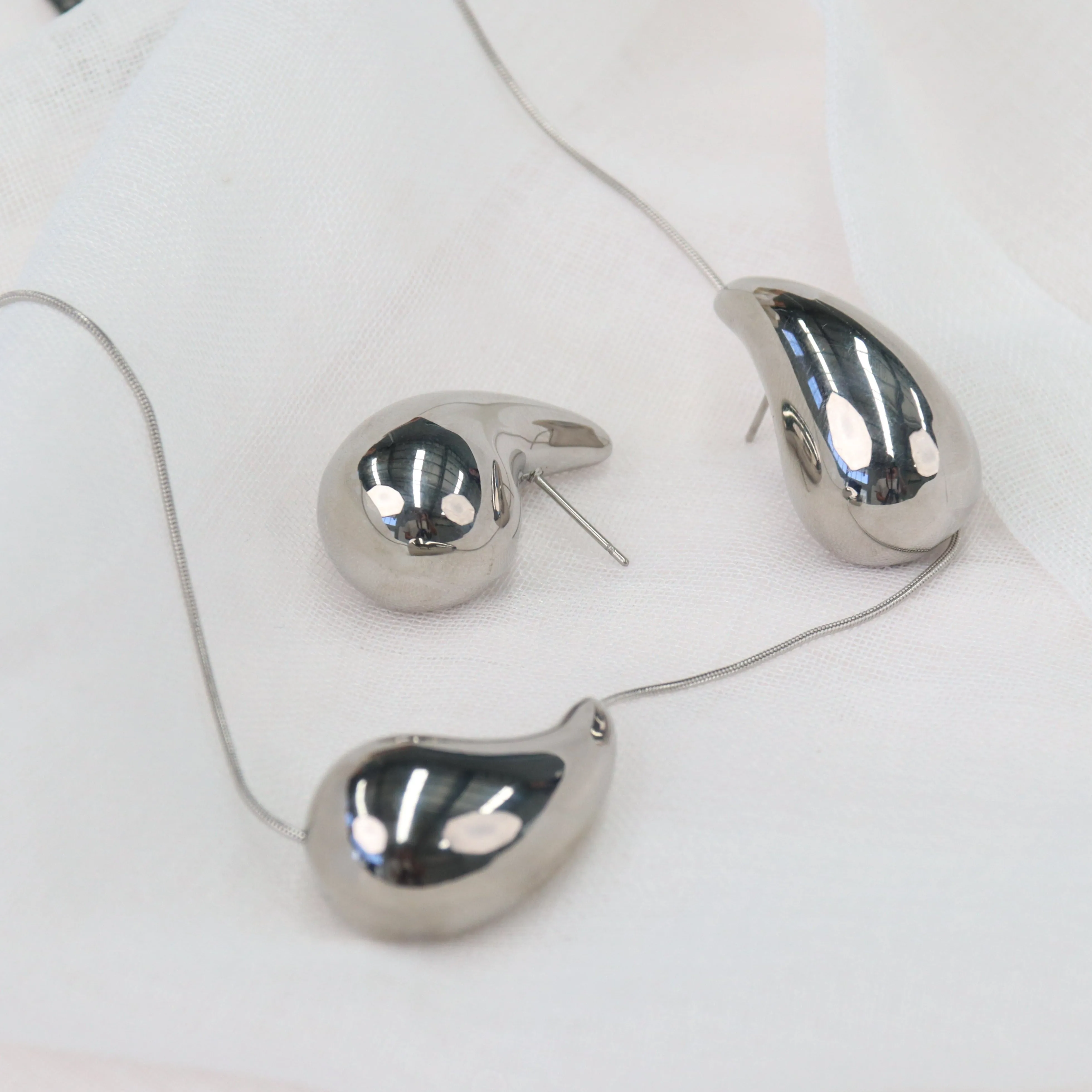 Pha | Gold Plated Bubble Drop Statement Earrings