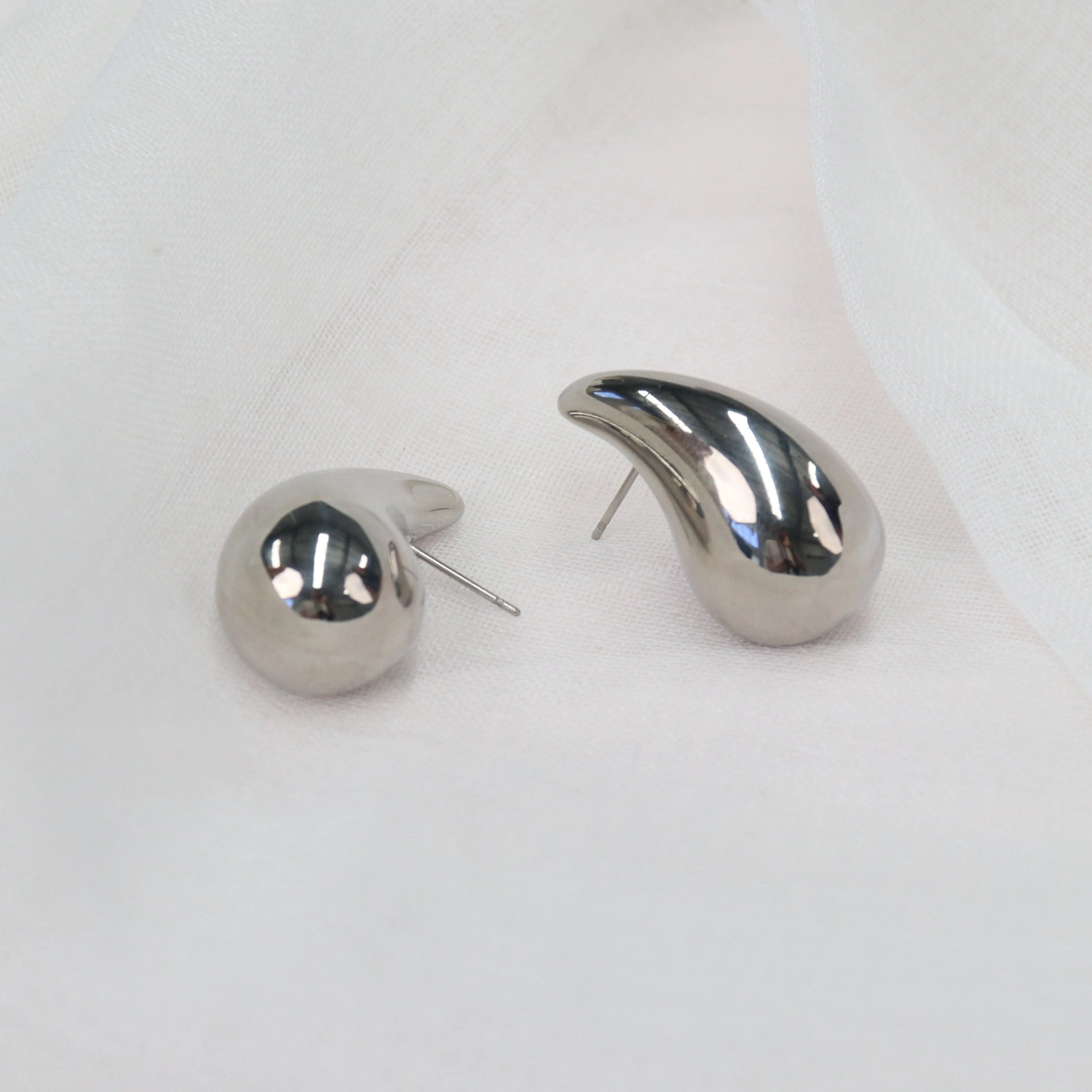 Pha | Gold Plated Bubble Drop Statement Earrings