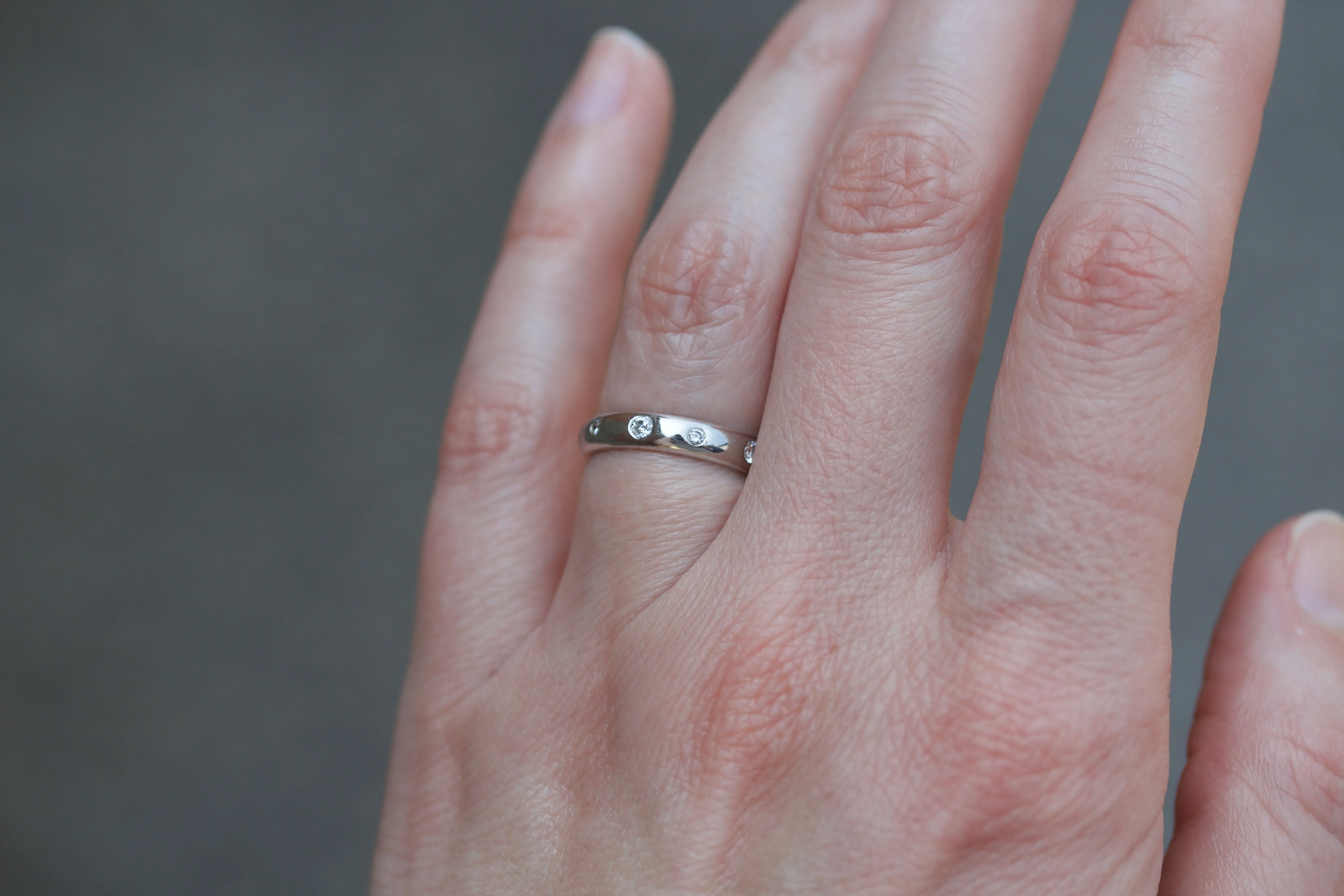 Platinum & Diamond Starlight Wedding Band