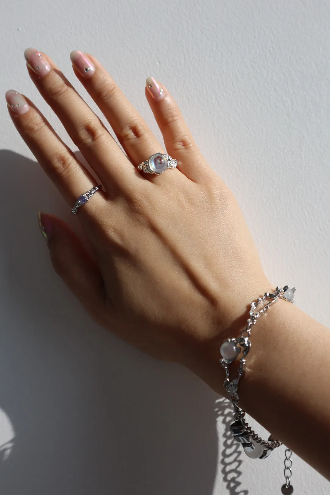 Platinum Plated Moonlight Silver Bracelet